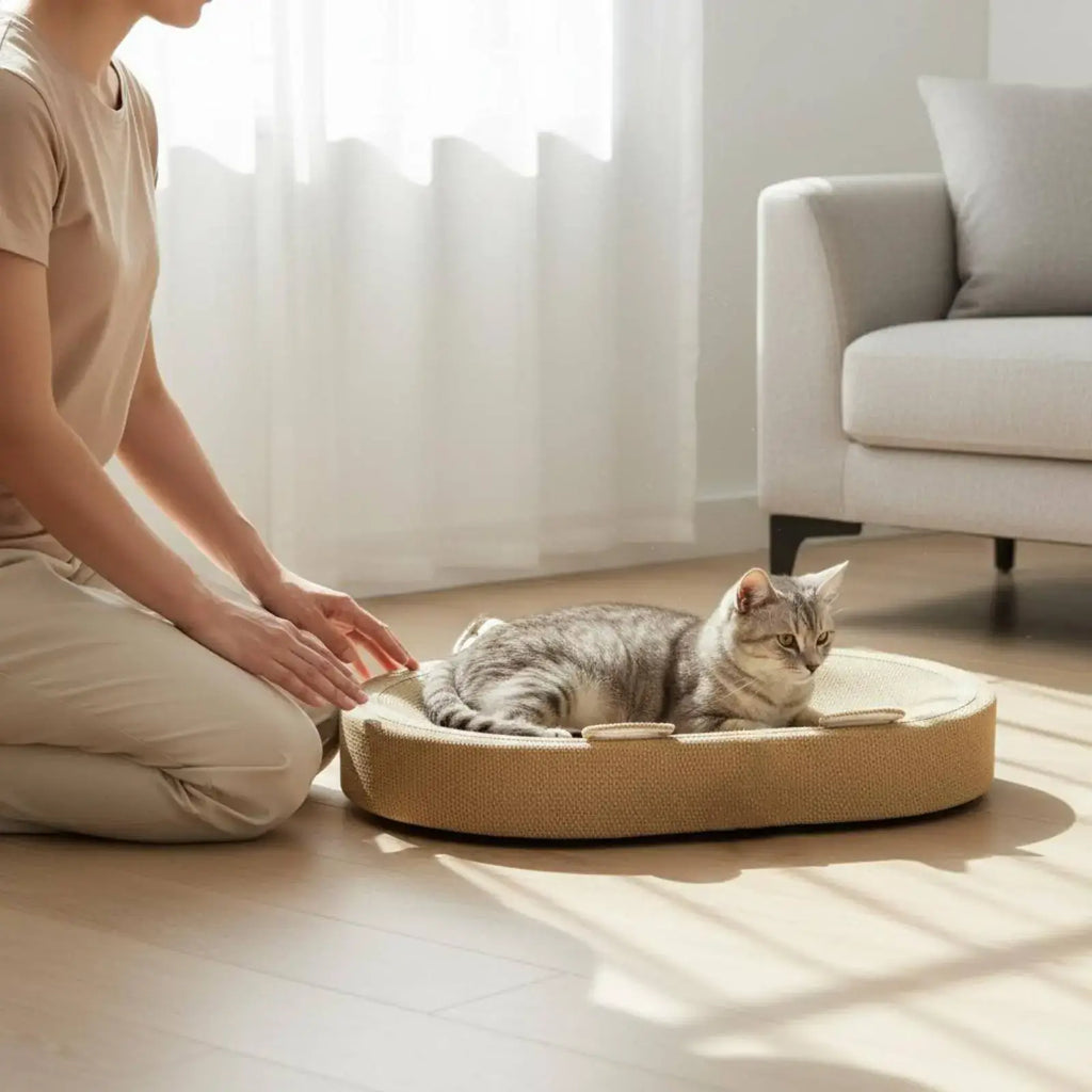 Oval Cat Scratcher Bed & Nest
