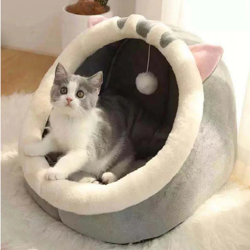 Warm Soft Cat Bed Cave & Sleeping Bag
