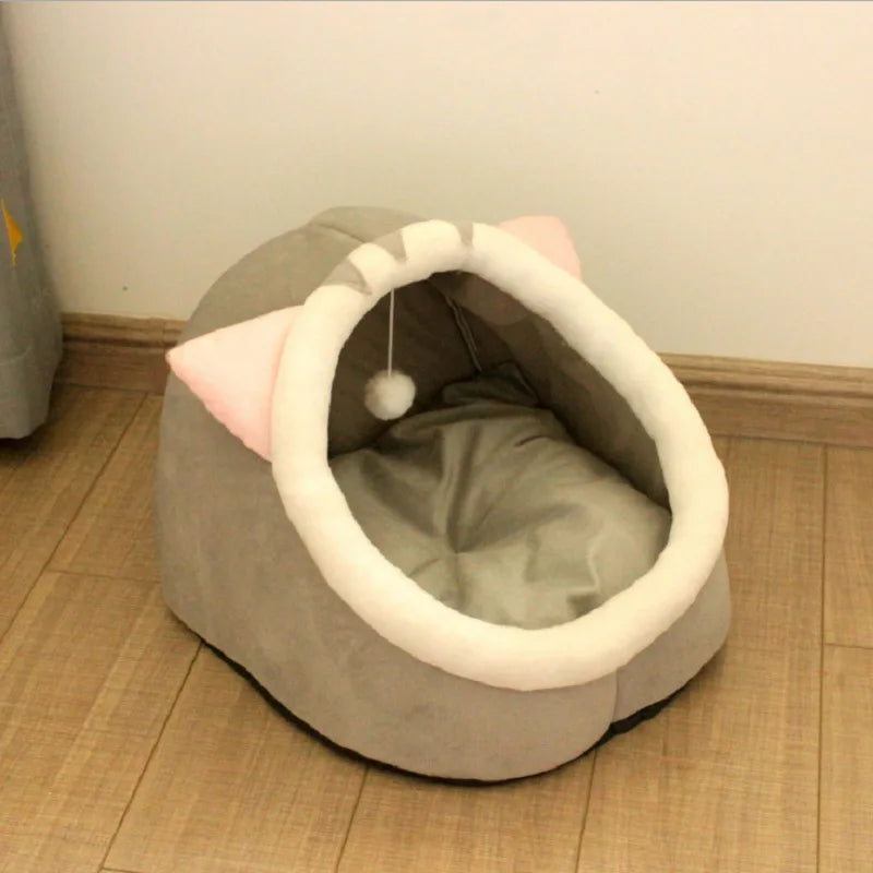 Warm Soft Cat Bed Cave & Sleeping Bag