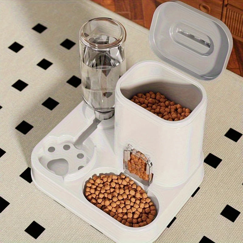 2 In 1 Automatic Pet Feeder For Cats Dogs Water Dispenser Food Bowl Drinking Feeding Device Durable Pet Supply