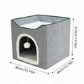 Large Foldable Winter Warm Cat House Villa