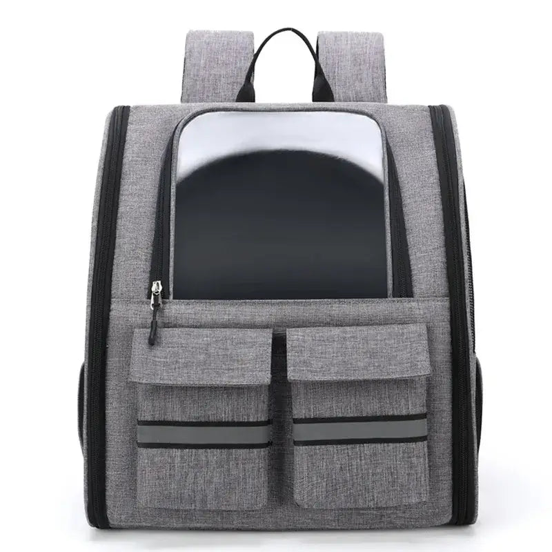 Oxford Rolling Pet Carrier Backpack with Reflective Safety Stripe