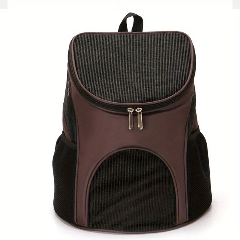 Cat bag for outdoor use, foldable cat and dog breathable large capacity backpack for hiking and walking