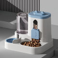Cat Bowl Automatic Feeder with Spill Proof Design with Water Fountain Pet Food Dispenser for Small Medium Large Cats Dogs