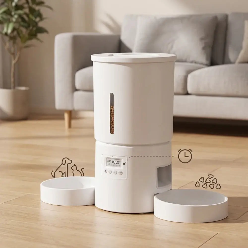 4.2L Automatic Pet Feeder with Programmable Digital Timer for Cats