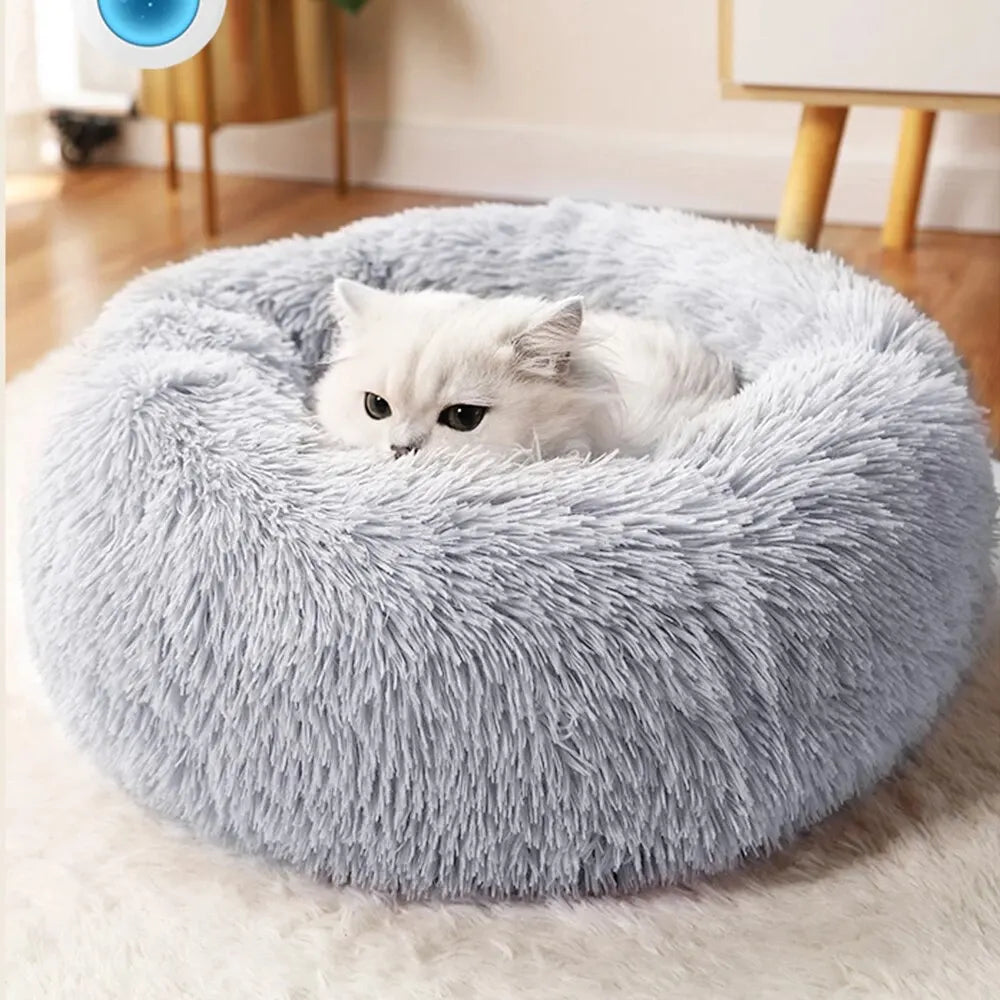 Warm Super Cat Bed Sleeping Cat Nest Soft Long Plush Best Pet Dog Bed for Dogs Basket Cushion Cat Bed Cat Mat Animals Sleeping