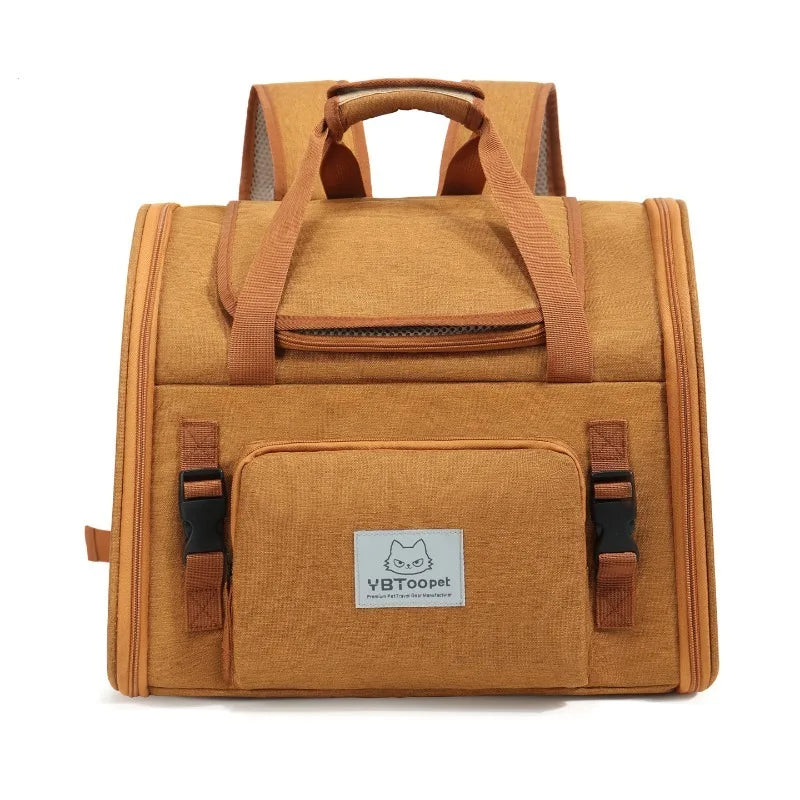 Foldable and Expandable Portable Cat Bag Outdoor Breathable Large-capacity Pet Durable Carrying Bag Foldable Car Cat Bag