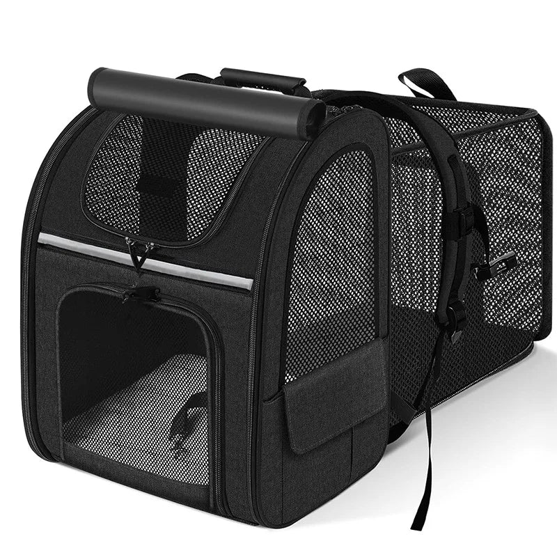Cat Bag for Outdoor Use Portable and Expandable Pet Travel Bag Small Dog Cat Travel Backpack Pet Accessories