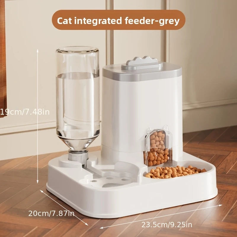 2 In 1 Automatic Pet Feeder For Cats Dogs Water Dispenser Food Bowl Drinking Feeding Device Durable Pet Supply