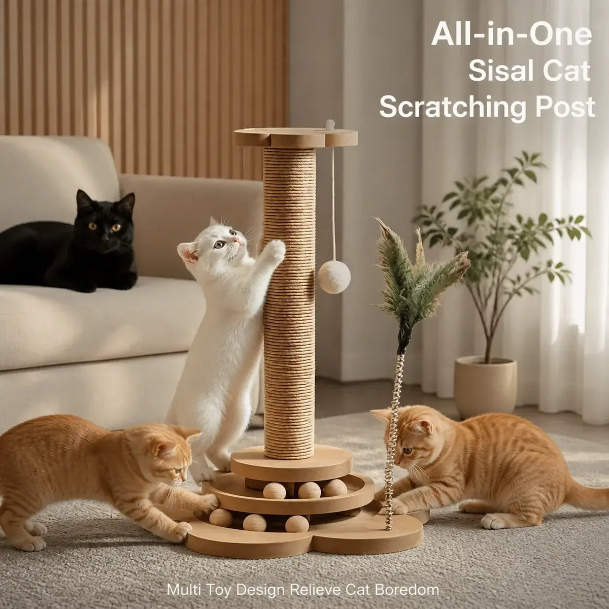 Sisal Cat Scratching Post & Climbing Frame