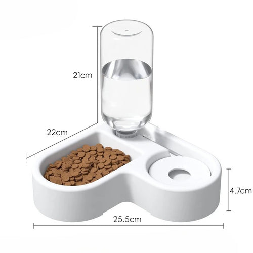 1pc Automatic Drinking Love Pet Bowl Moisture-proof Cat Bowl Dog Basin Dual-use Multi-functional Drinking And Feeding