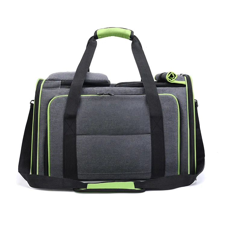Cat Bag Foldable Large Capacity Cat Outdoor Car Expansion Portable Pet Handbag Breathable Diagonal Cross Bag for Cats and Dogs